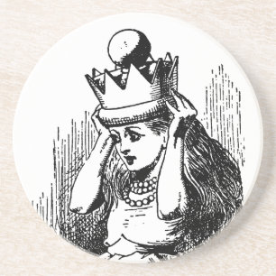 Dessous De Verre En Grès Alice au pays des merveilles vintage, Alice avec l