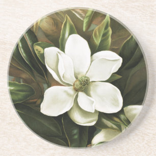 Dessous De Verre En Grès Alicia H. Laird : Magnolia Grandflora