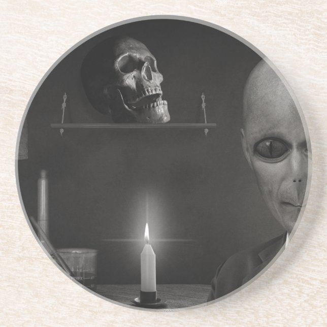 Dessous De Verre En Grès alien roswell (Devant)