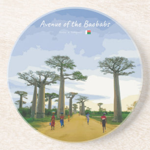Dessous De Verre En Grès Allée des Baobabs, Madagascar - Paysage