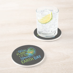 Dessous De Verre En Grès allez planète c'est votre jour de la terre