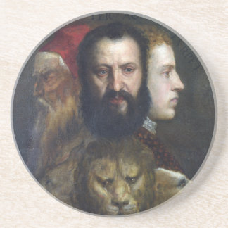 Dessous De Verre En Grès Alllegory de la prudence - Titian (Tiziano)