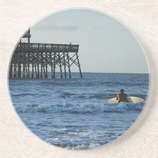 Dessous De Verre En Grès Allons surfer (Devant)