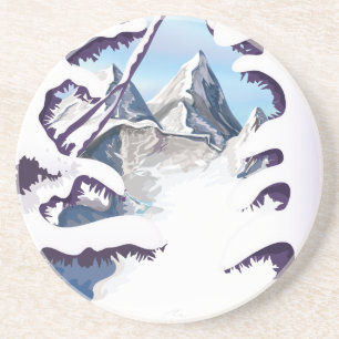 Dessous De Verre En Grès Alpes françaises