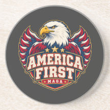 America First Varsity Eagle Coaster en grès