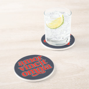 Dessous De Verre En Grès Amor vincit omnia