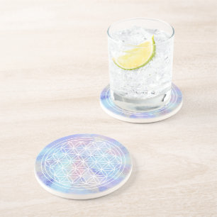 Dessous De Verre En Grès Amour de Famille – Fleur de Vie