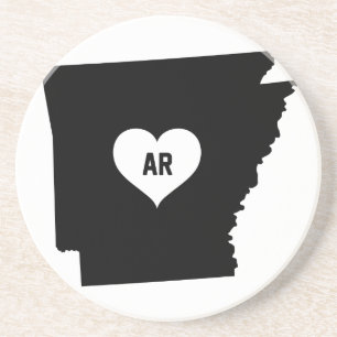 Dessous De Verre En Grès Amour de l'Arkansas