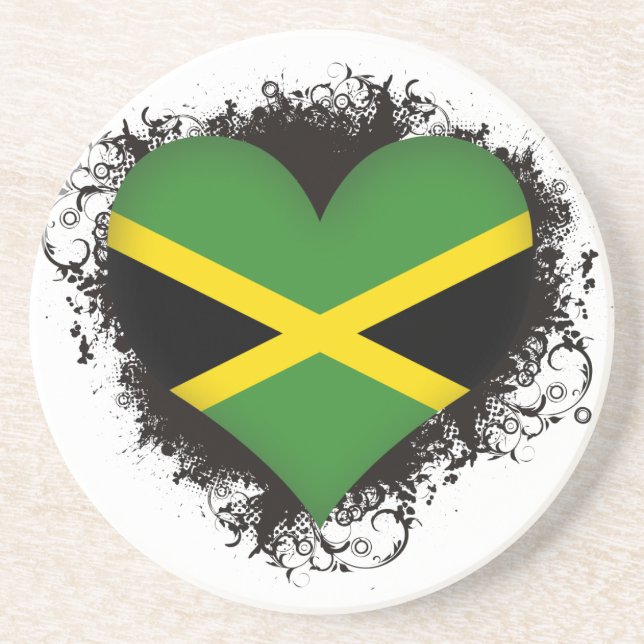 Dessous De Verre En Grès Amour Jamaïque du cru I (Devant)