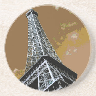 Dessous De Verre En Grès Amour & Romance Ville de Paris Tour Eiffel France