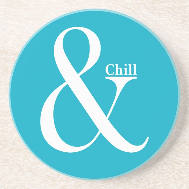 Dessous De Verre En Grès Ampersand Chill (Devant)