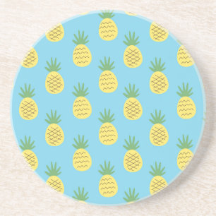 Dessous De Verre En Grès Ananas délice : Tropical Fruit Print