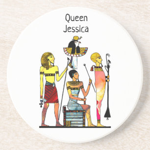 Dessous De Verre En Grès Ancien Égypte Pharaons Lavish Ormamentation