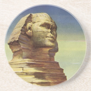 Dessous De Verre En Grès Ancien Grand Sphinx de Gizeh, Pyramides d'Égypte