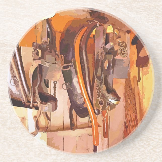 DESSOUS DE VERRE EN GRÈS ANCIENNE ANGLETERRE (Devant)