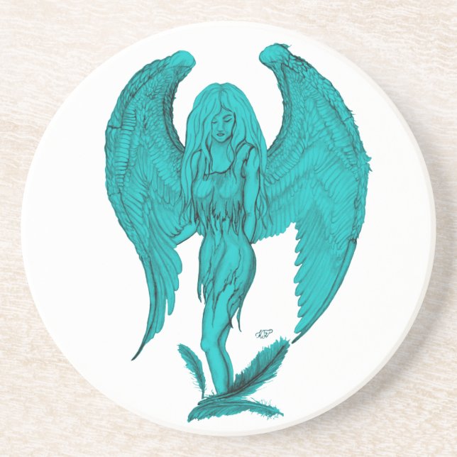 Dessous De Verre En Grès Angel (Devant)