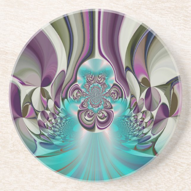 Dessous De Verre En Grès Angelic Hakuna Matata Purple Heart.jpg (Devant)