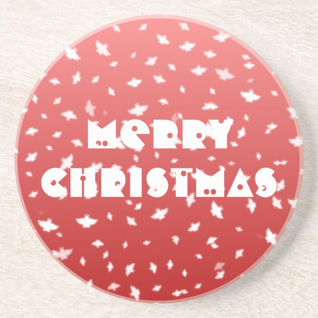 Dessous De Verre En Grès Anges de Noël (Devant)