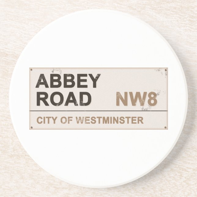 Dessous De Verre En Grès Angleterre d'Abbey Road (Devant)