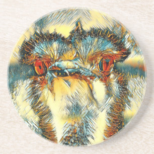 Dessous De Verre En Grès AnimalArt_Bird_008