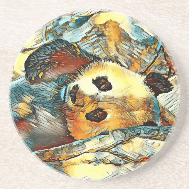 Dessous De Verre En Grès AnimalArt_Panda_002 (Devant)