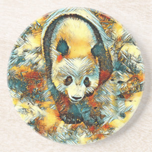 Dessous De Verre En Grès AnimalArt_Panda_006