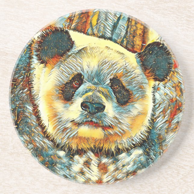 Dessous De Verre En Grès AnimalArt_Panda_014 (Devant)