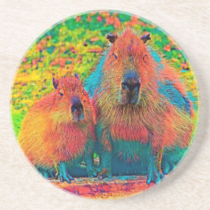 Dessous De Verre En Grès AnimalColor_Capybara_002