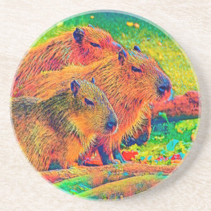 Dessous De Verre En Grès AnimalColor_Capybara_003