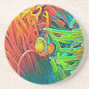 Dessous De Verre En Grès AnimalColor_Fish_001
