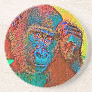 Dessous De Verre En Grès AnimalColor_Gorilla_019