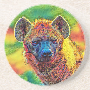 Dessous De Verre En Grès AnimalColor_Hyena_001