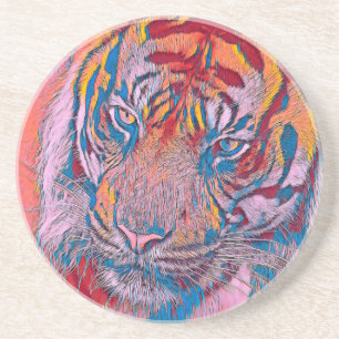Dessous De Verre En Grès AnimalMix_Tiger_053