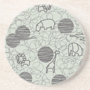 Dessous De Verre En Grès animaux 1 de safari