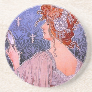 Dessous De Verre En Grès Annonce Art Nouveau Corset