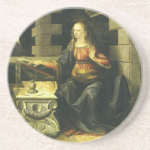 Dessous De Verre En Grès Annonciation du Seigneur par Léonard de Vinci