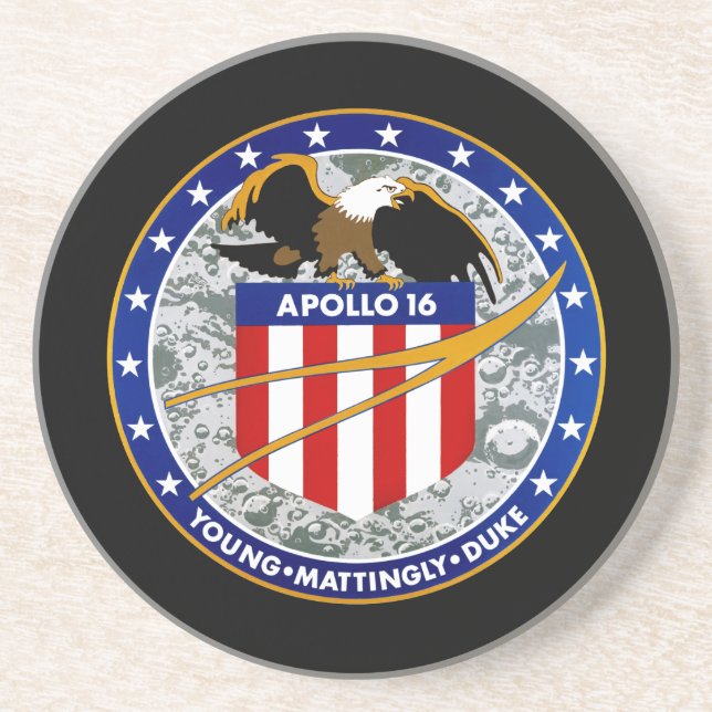 Dessous De Verre En Grès Apollo 16 (Devant)