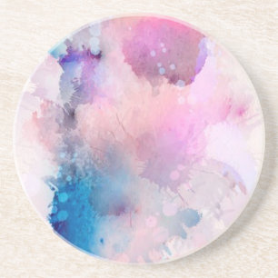 Dessous De Verre En Grès Aquarelle