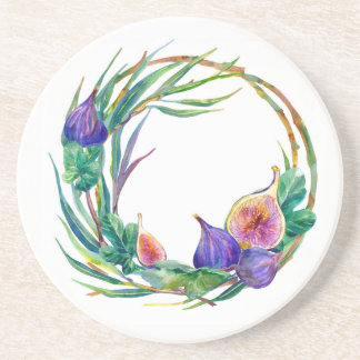 Dessous De Verre En Grès Aquarelle figues design
