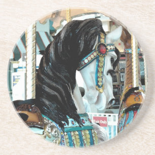 Dessous De Verre En Grès Aquarelle Joyeux-Go-Round Cheval