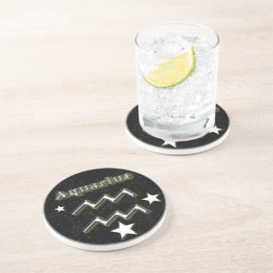 Dessous De Verre En Grès Aquarius