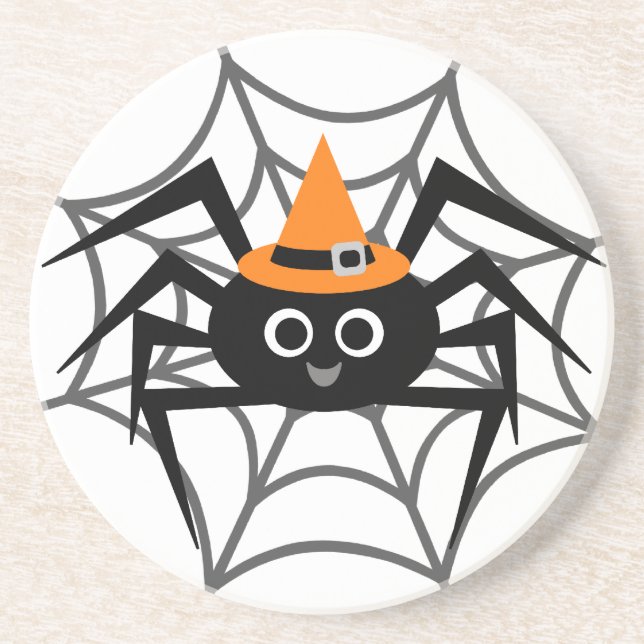 Dessous De Verre En Grès Araignée d'Halloween en maillots et cadeaux Web (Devant)