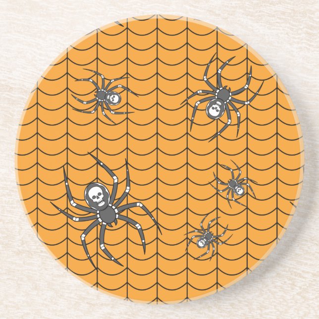 Dessous De Verre En Grès Araignées en défilé Sandstone Coaster (Devant)