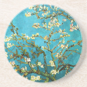 Dessous De Verre En Grès Arbre d'amande fleurissant Van Gogh Art