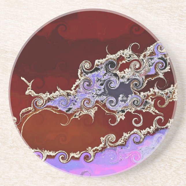 DESSOUS DE VERRE EN GRÈS ARBRES (Devant)