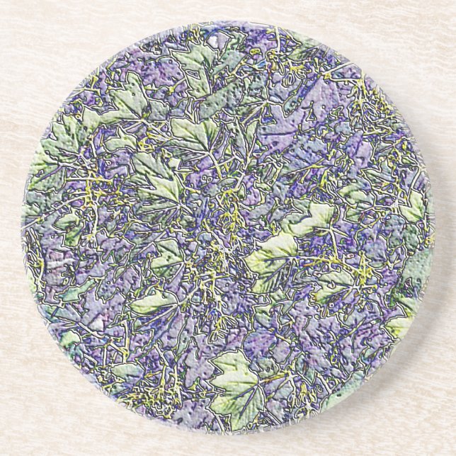 DESSOUS DE VERRE EN GRÈS ARBRES (Devant)