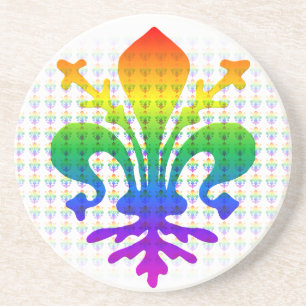 Dessous De Verre En Grès Arc-en-ciel