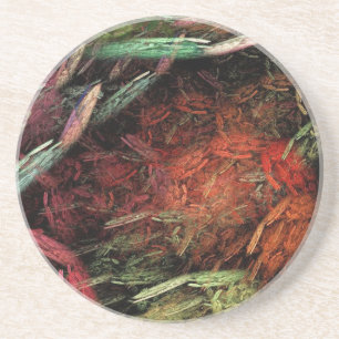 Dessous De Verre En Grès Arc-en-ciel brisé