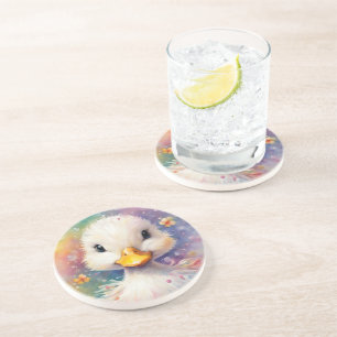 Dessous De Verre En Grès Arc-en-ciel Canard 3