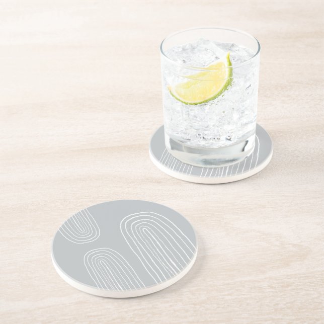 Dessous De Verre En Grès Arc-en-ciel chic Boho milieu du siècle (Côté)